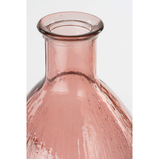 Vase Bouteille Firenza - H59 x Ø29 cm - Verre recyclé - Rose Clair