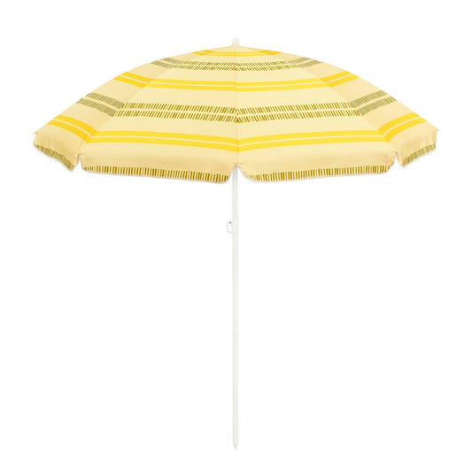 Stripe StrandParasol - H180 X Ø160 cm - Geel