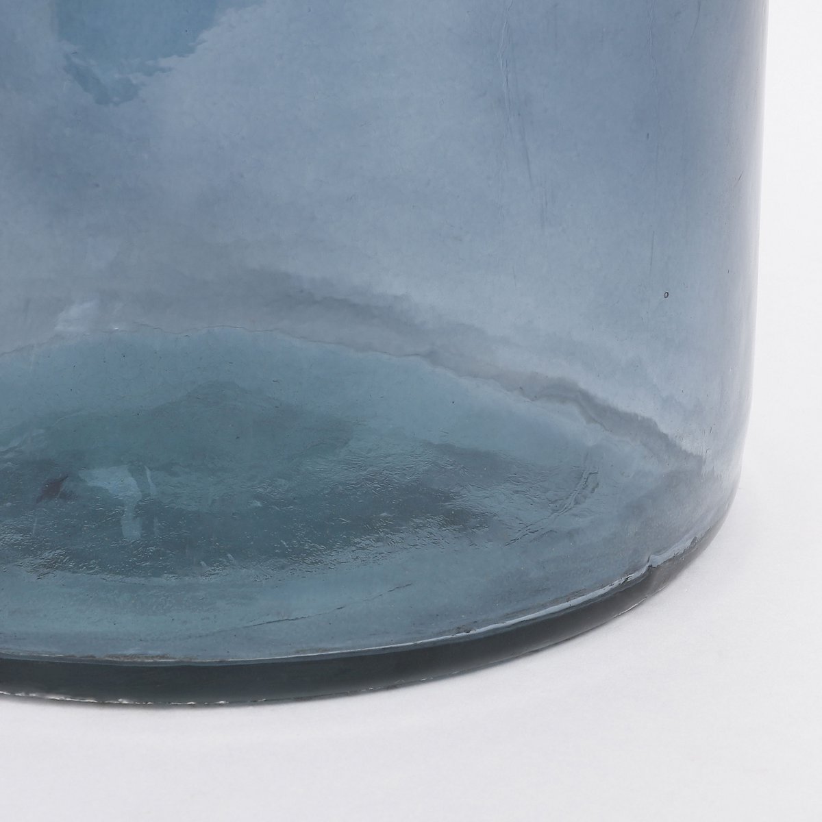 Vase Bouteille Rioja - H75 x Ø18 cm - Verre recyclé - Bleu Clair