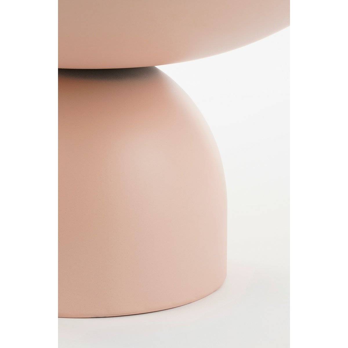 Table d'appoint Celise - H28 X Ø47 cm - Métal - rose clair