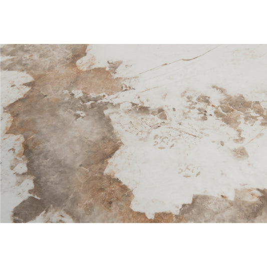 Table à manger Ellipse en céramique et marbre