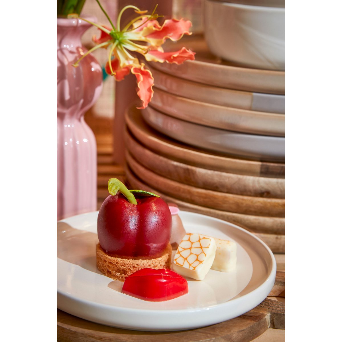 Ozzu Descries Set 4 Persons - Stone Good - Off-Bhite