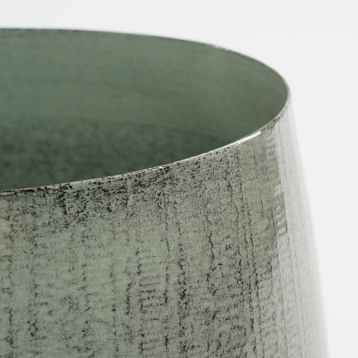 Benson Flowerpot - H20 X Ø23 cm - Metal - Gris clair