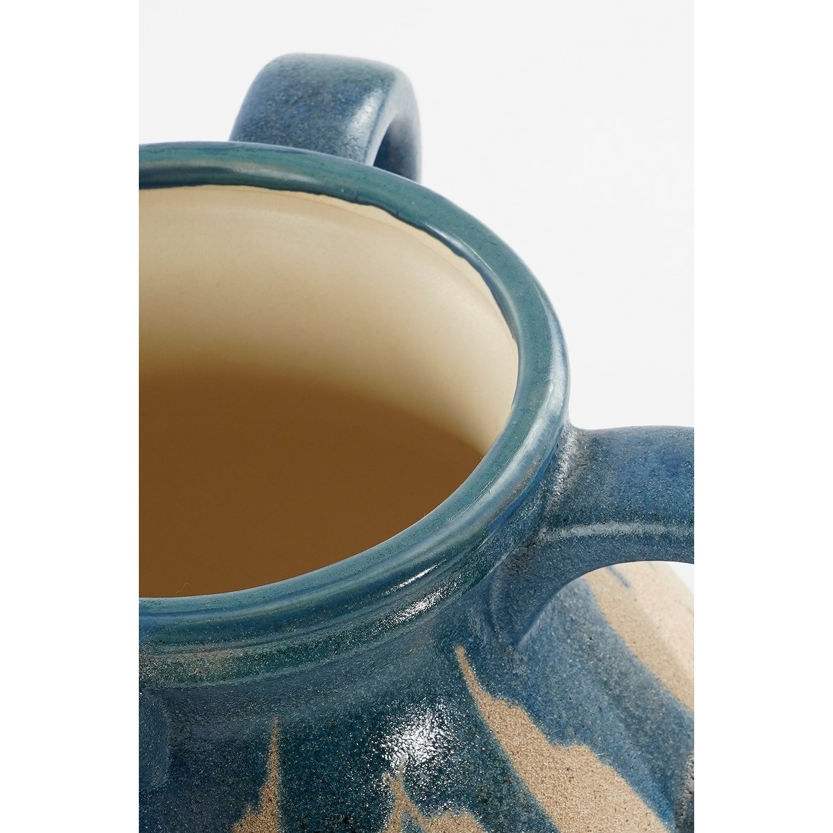 Vase Caldo - L28 x L28 x H36 cm - Céramique - Bleu foncé