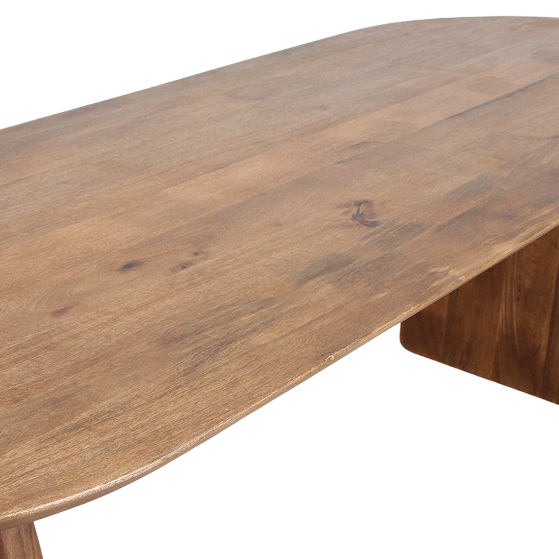 Table à manger bullnose brun ouvert son