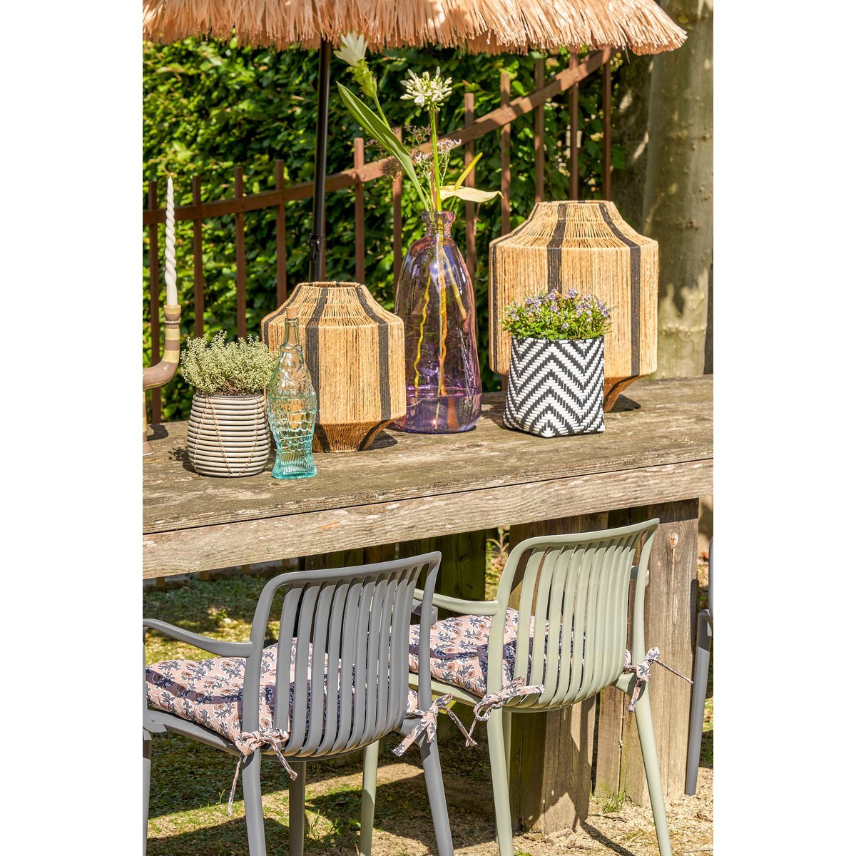 Chaise de jardin Paloma - Polypropylène - Gris