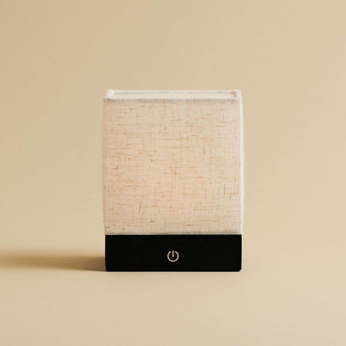 Lampe sans fil Black Zano avec bois et lin - Éclairage d'ambiance, lampe de table à LED avec batterie