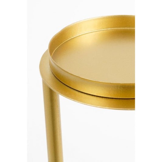 Aletta Kandelaar - L15 x B15 x H48 cm - Métal - or