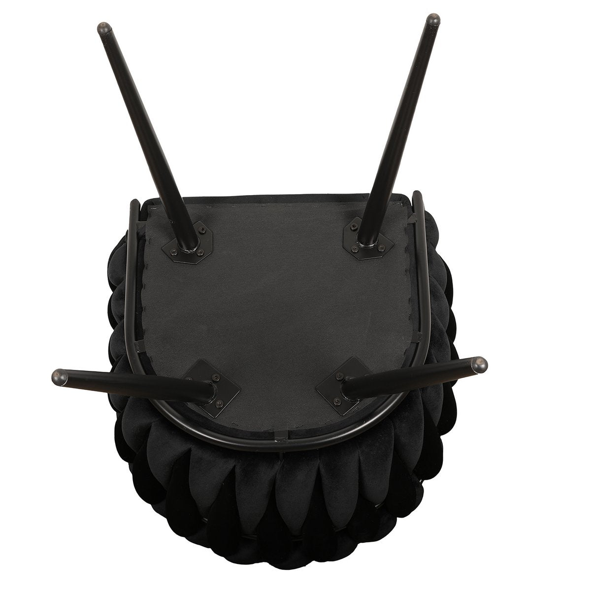 Chaise Wave noire (Lot de 2)