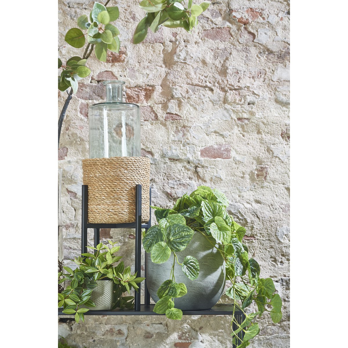 Support pour Plantes Ascot - L21 x L21 x H35 cm - Métal - Noir