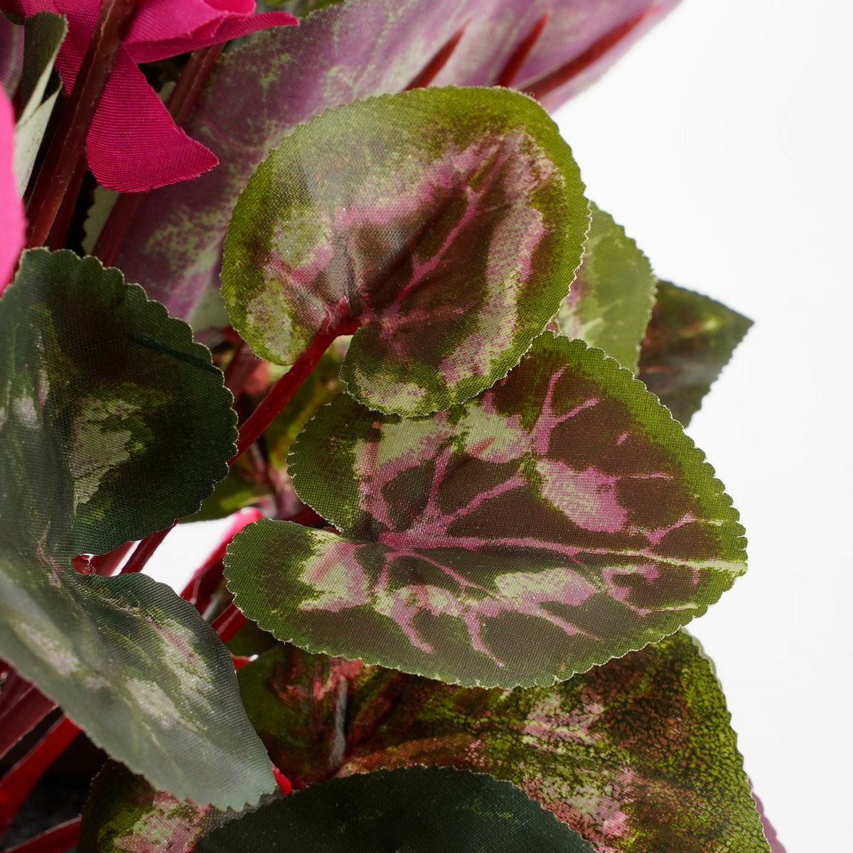 Plante Cyclamen Artificielle en Pot de Fleur Stan - H30 x Ø30 cm - Rose Foncé