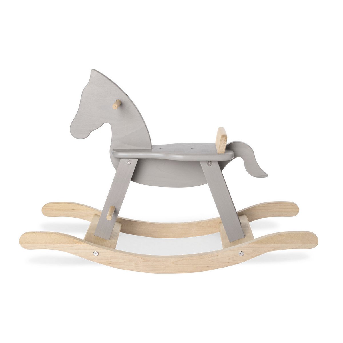 Cheval à bascule 'Pinolino' avec anneau, gris/naturel