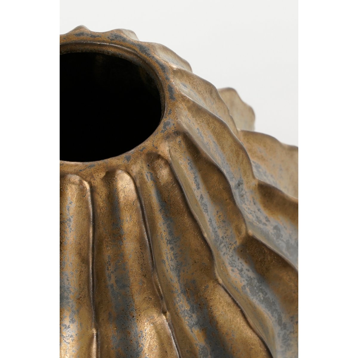 Vase Altea - H28 x Ø25 cm - Céramique - Bronze