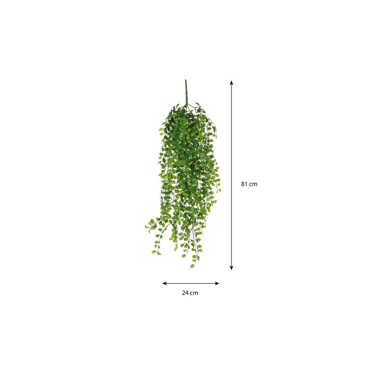 Plante Artificielle Suspendue Ficus - H81 cm - Vert