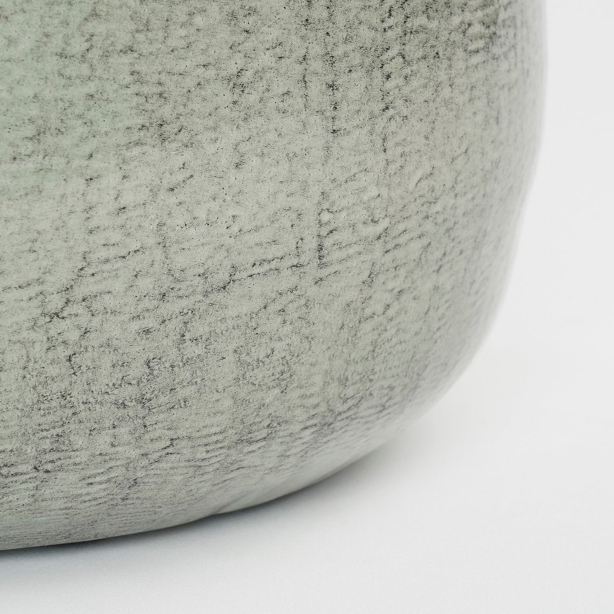 Benson Flowerpot - H20 X Ø23 cm - Metal - Gris clair