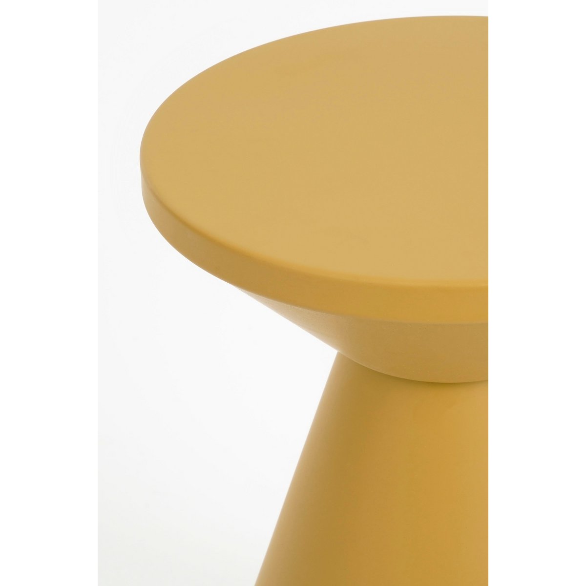 Table d'appoint Jim - H45 X Ø31 cm - Iron - Ochère Jaune