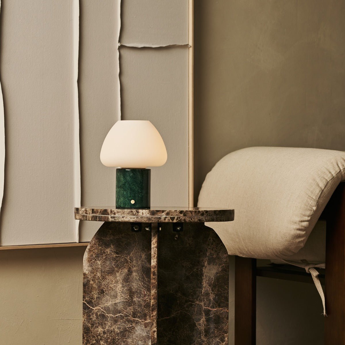 Ostade Green / Verde Alpi – Lampe de table en Marbre