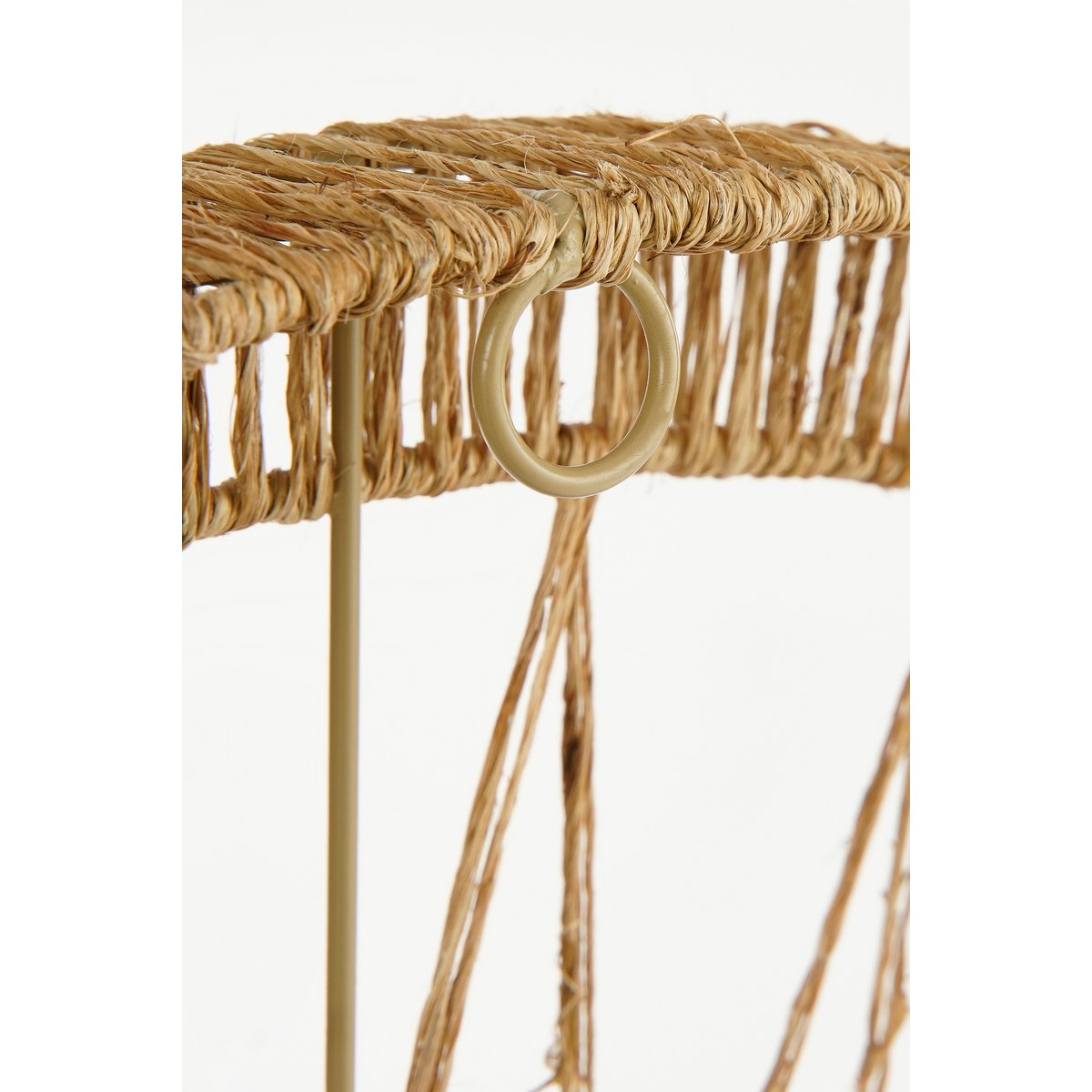 Miroir mural Ludy / H5 x Ø60 cm - Jute - Marron clair