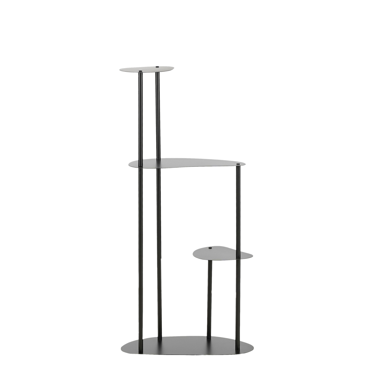Table Plante Fonda - L48 x L27 x H100 cm - Métal - Noir