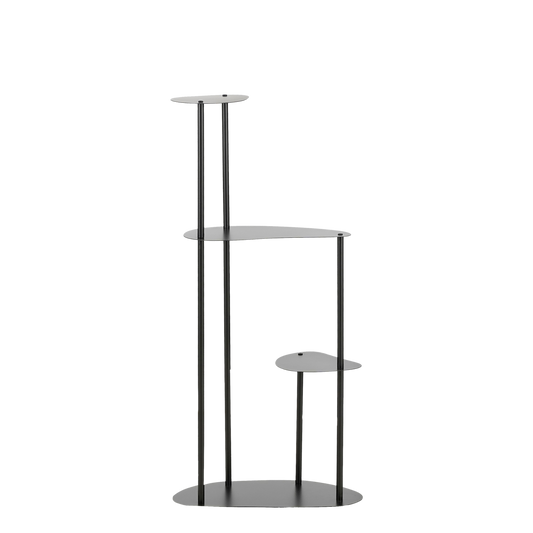 Table Plante Fonda - L48 x L27 x H100 cm - Métal - Noir