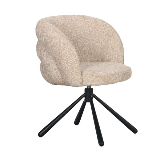 Chaise tournante Pebble Latte