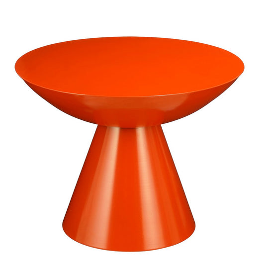 Table d'appoint Celise - H44 X Ø59 cm - Métal - Orange