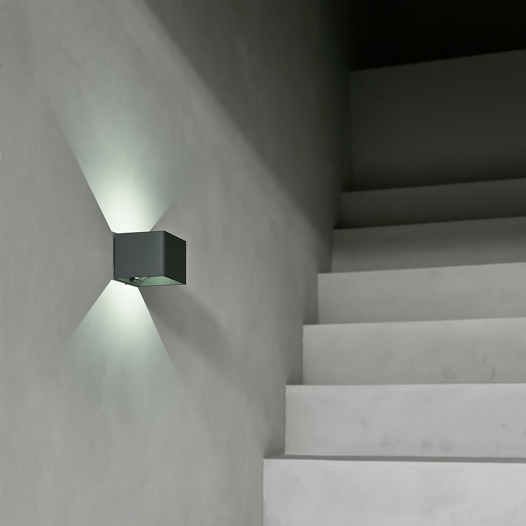 Tess Stone Grey – Applique murale rechargeable