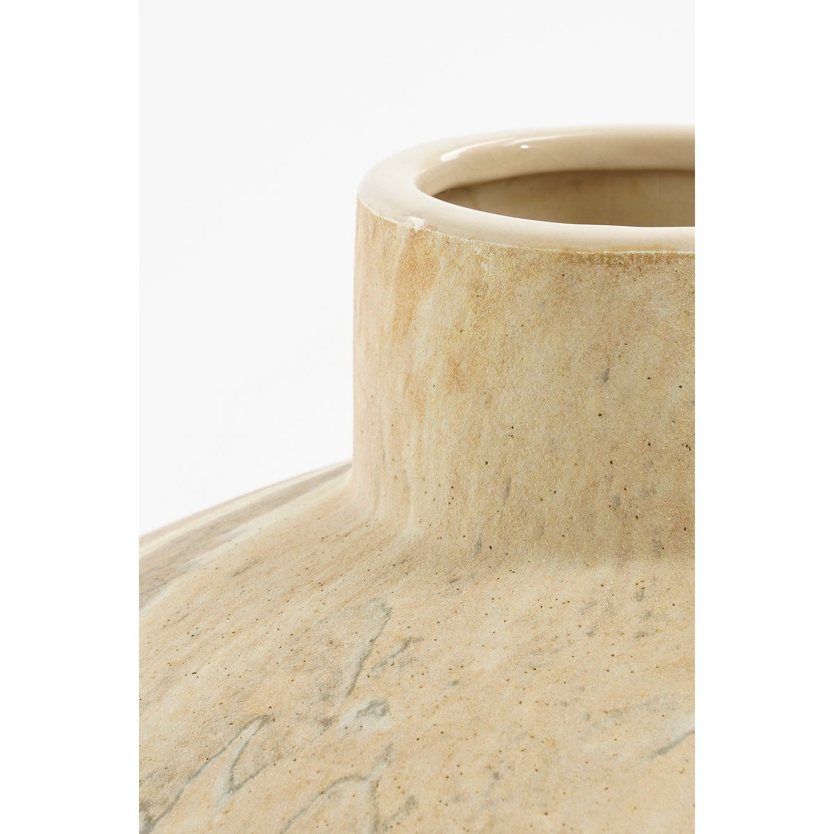 Trentino | Vase design en céramique beige