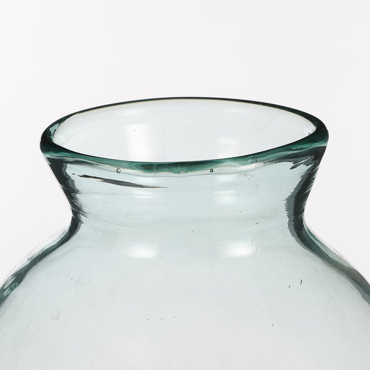 Vase Bouteille Florine - H44 x Ø22 cm - Verre recyclé - Transparent