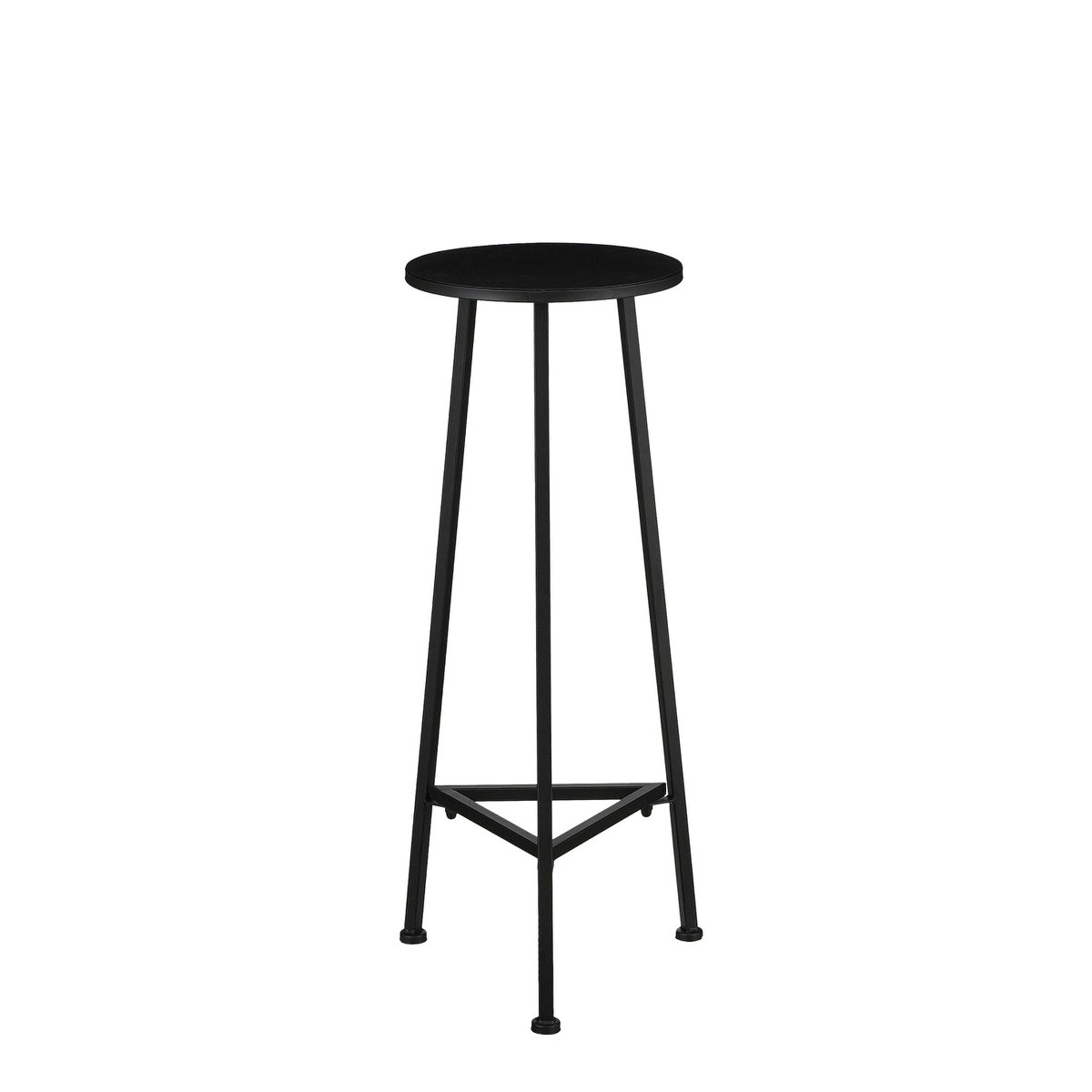 Table de la plante adine - H80 x Ø30 cm - métal - noir