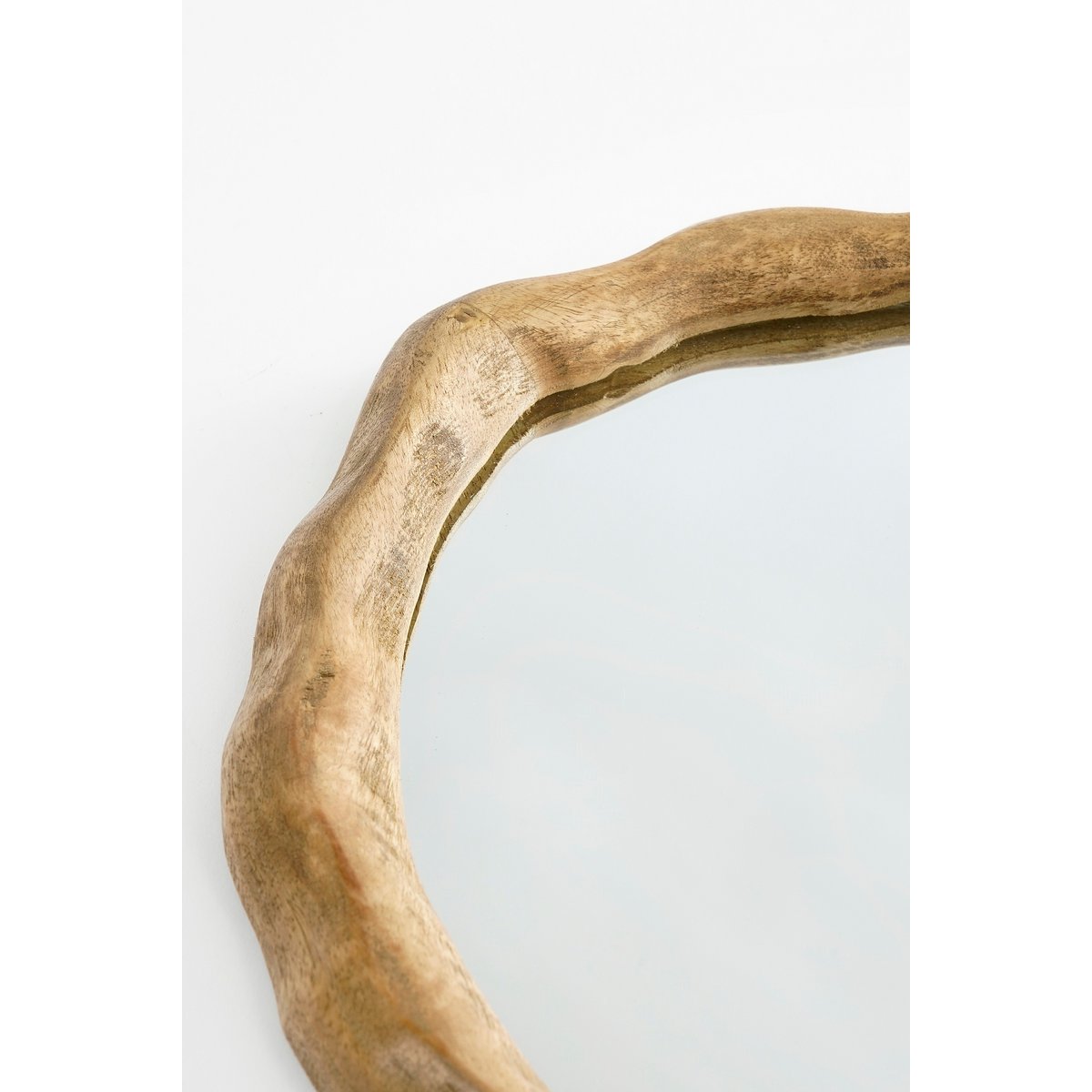 Nick Wall Mirror - L36 X B2 X H38 CM - FSC 100% - Mangohout - Brown foncé