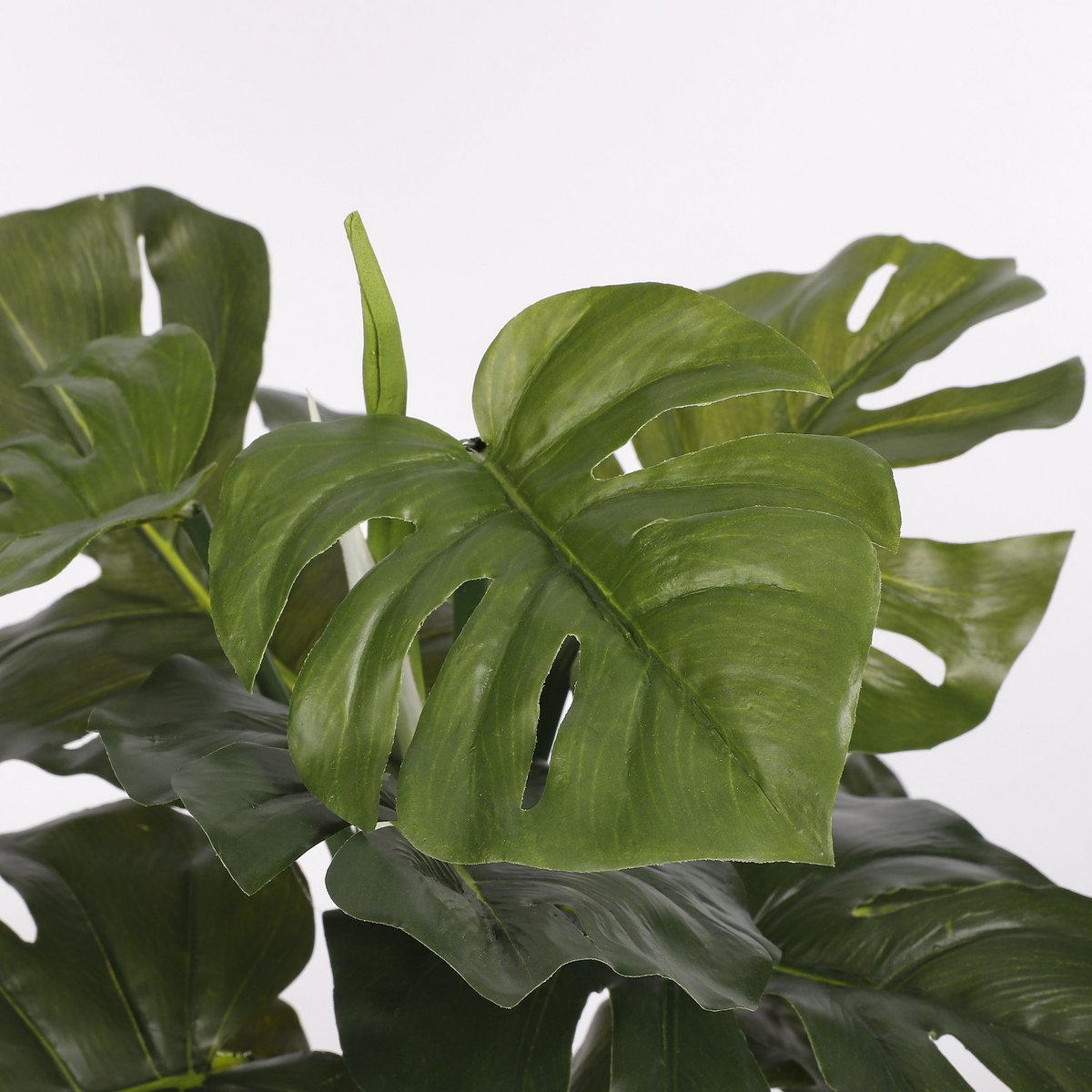 Plante Artificielle Monstera en Pot de Fleur Stan - H48 x Ø39 cm - Vert
