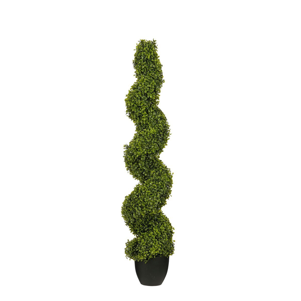 Buxe arbre artificiel en spirale - H120 x Ø25 cm - vert