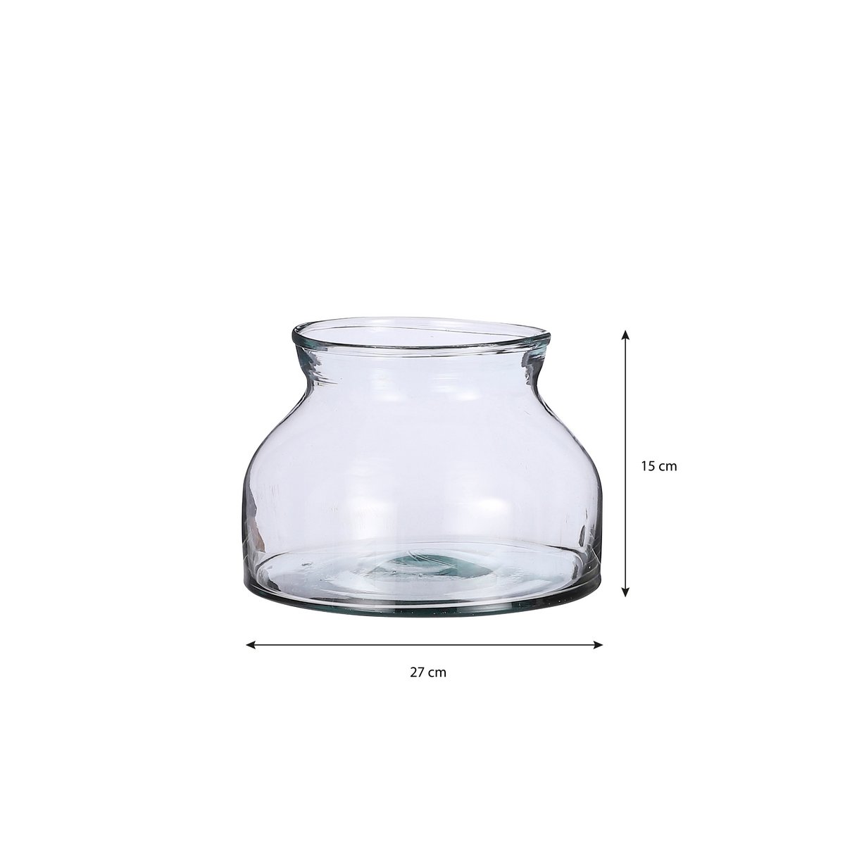 Vase Vienne  - Verre recyclé - Transparent