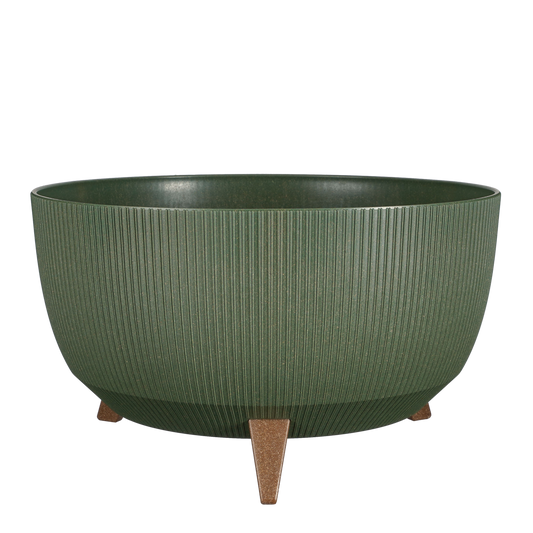 Pot de Fleurs sur Pieds Doppio - H22 x Ø47 cm - Polypropylène - FSC Mix - Vert