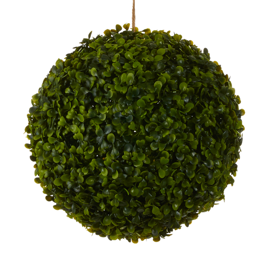 Buxus Sphere Plante d'extérieur artificielle à suspendre - Vert