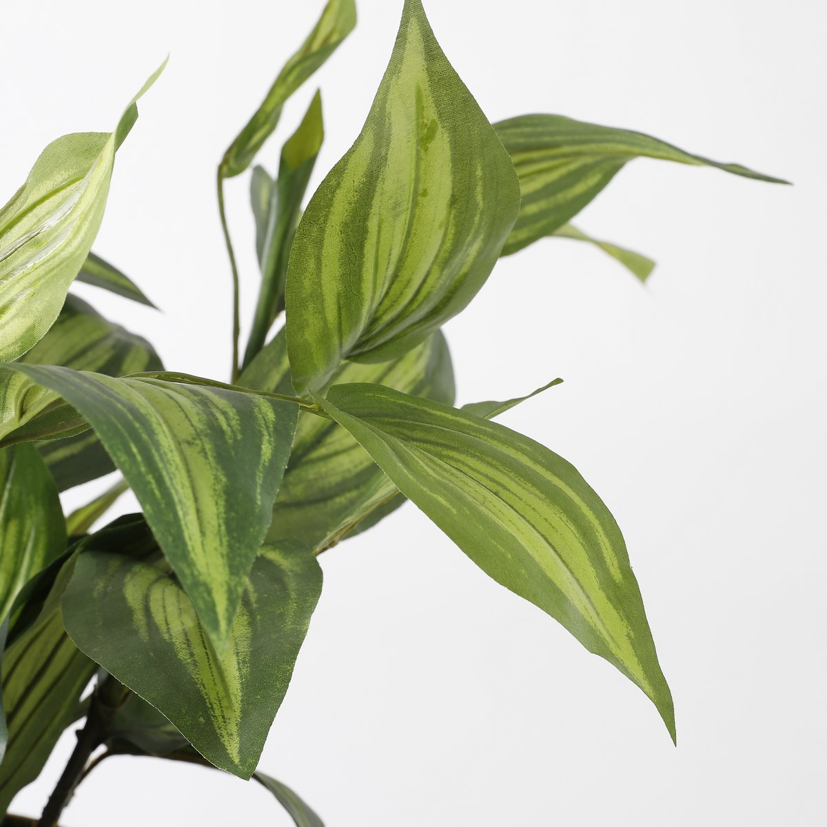 Plante Hosta Artificielle en Pot de Fleur Stan - H65 x Ø40 cm - Vert