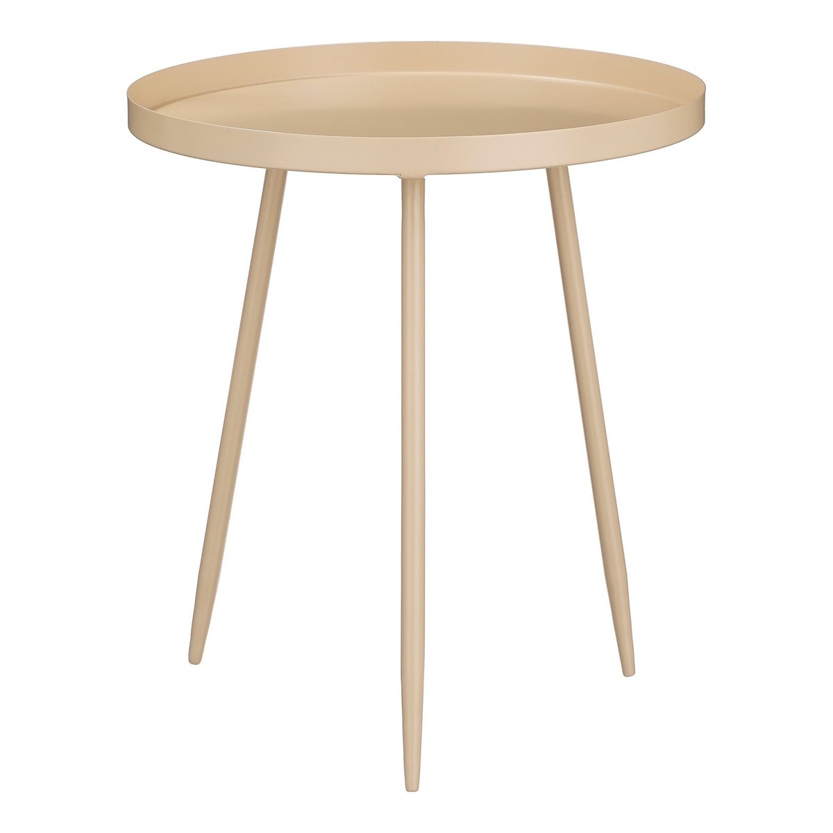 Table d'appoint Flores / H44 x Ø40 cm - Métal - Beige