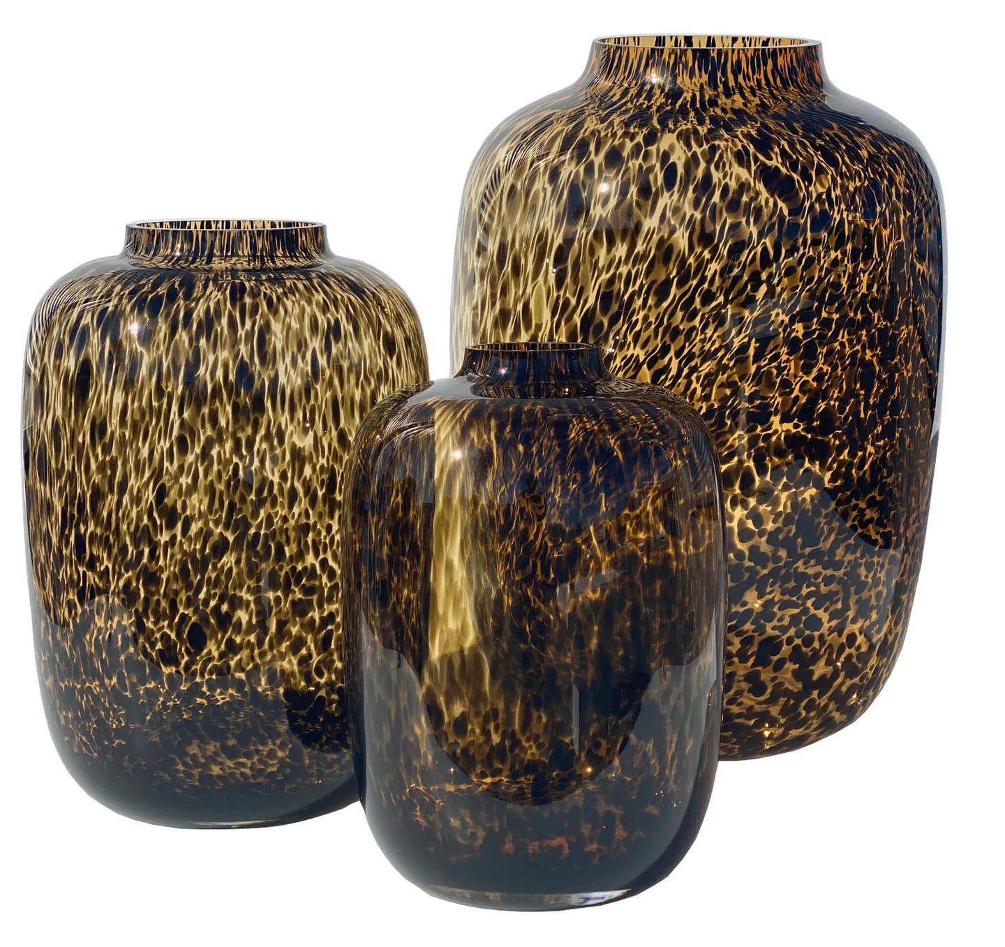 Vase Guépard Marron Small