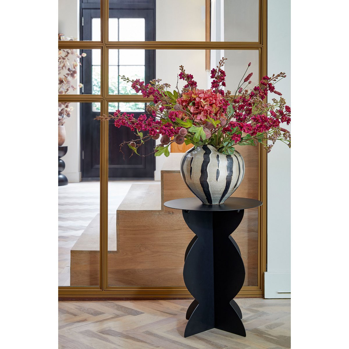 Table d'appoint rafi - H50 X Ø40 cm - Fer - noir