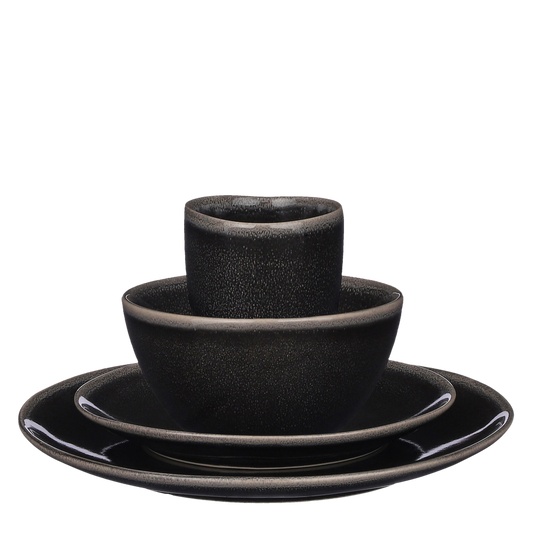 Ensemble de service Tabo 4 personnes - Noir