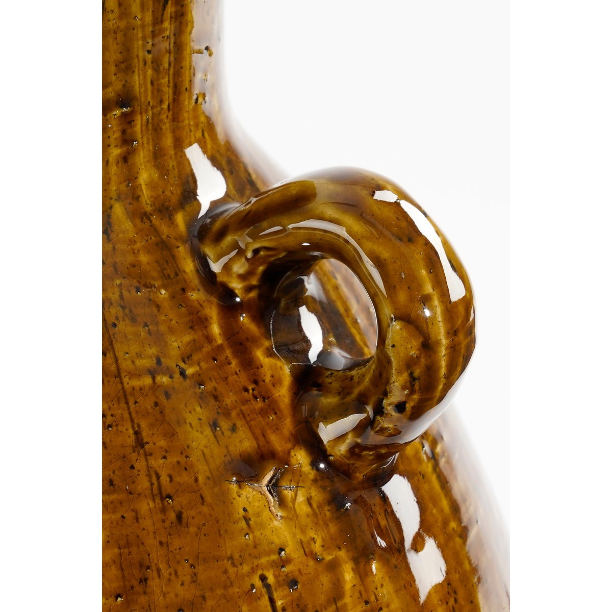 Vase Elena - H34 x Ø26 cm - Céramique - Marron