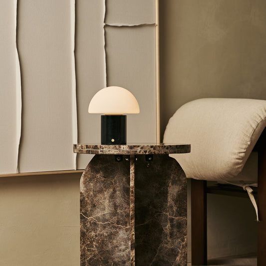 Maris Black - Nero Marquina - Lampe de table en Marbre
