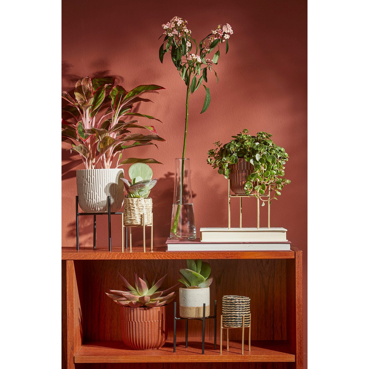 Pot de fleur Lago - H18 x Ø21 cm - Blanc