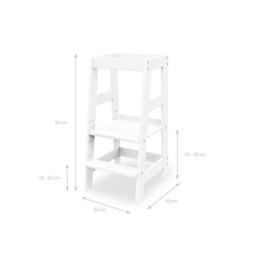 Tour d'apprentissage 'Fino', laqué blanc