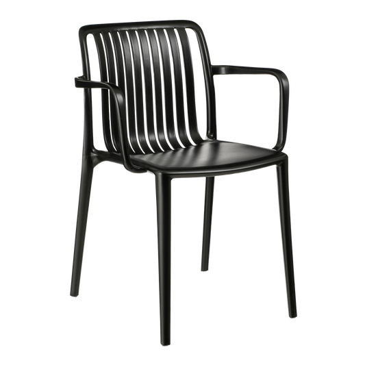 Chaise de jardin Paloma - Polypropylène - Noir