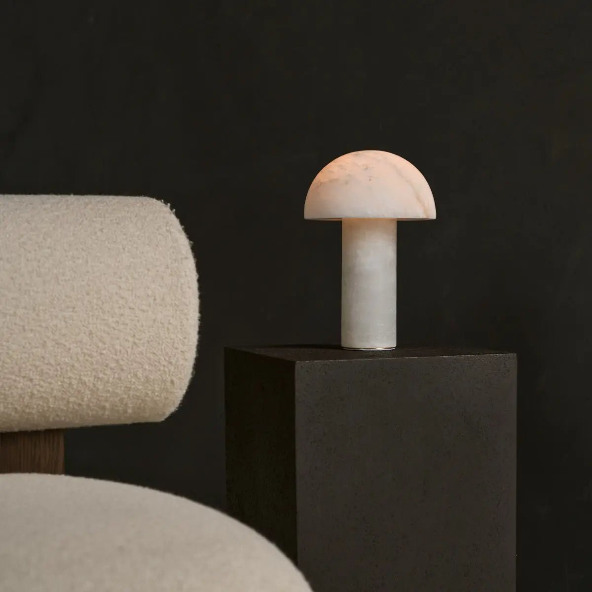Lampe en albâtre élégante Francesco – Éclairage de luxe fabriqué à la main