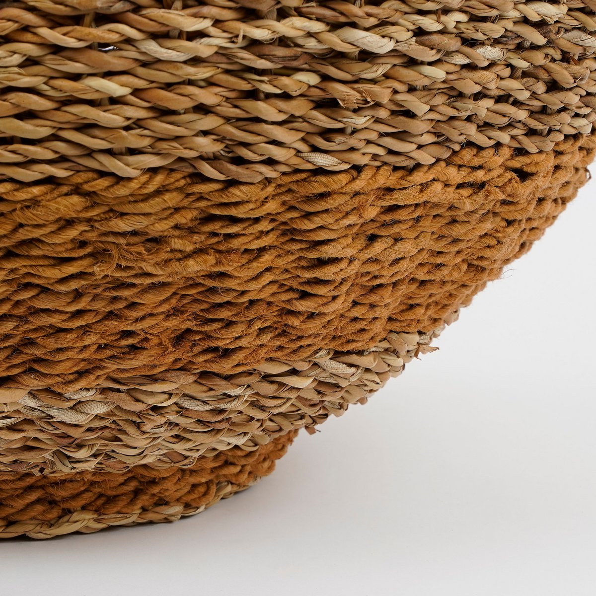 Panier de Rangement avec Couvercle Tacoma - H48 x Ø55 cm - Jute - Jaune