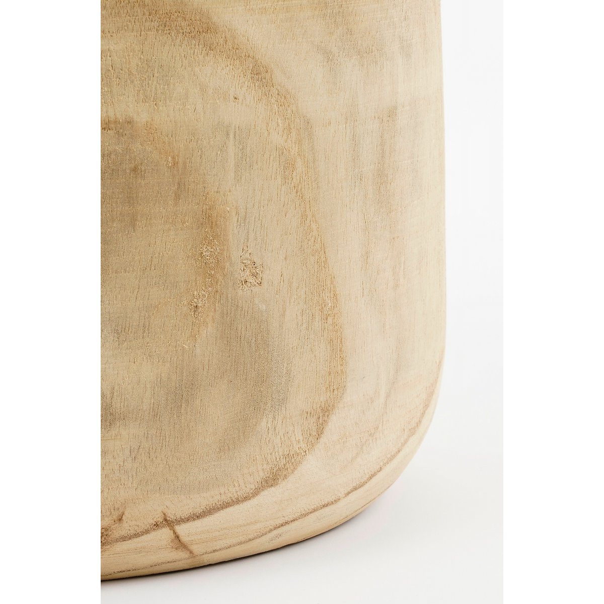 Pia Flowerpot - H24 X Ø24 cm - Paulowniahout - brun clair