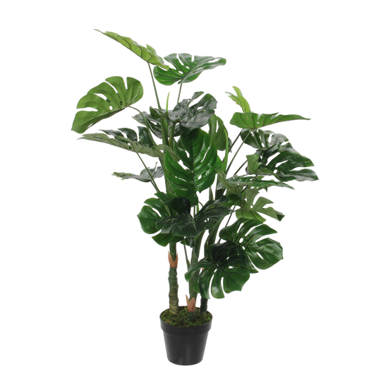 Plante Artificielle Monstera - H100 x Ø75 cm - Vert